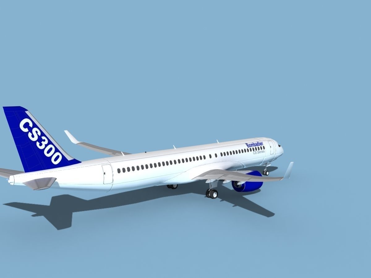 Bombardier CS300 3D model_5