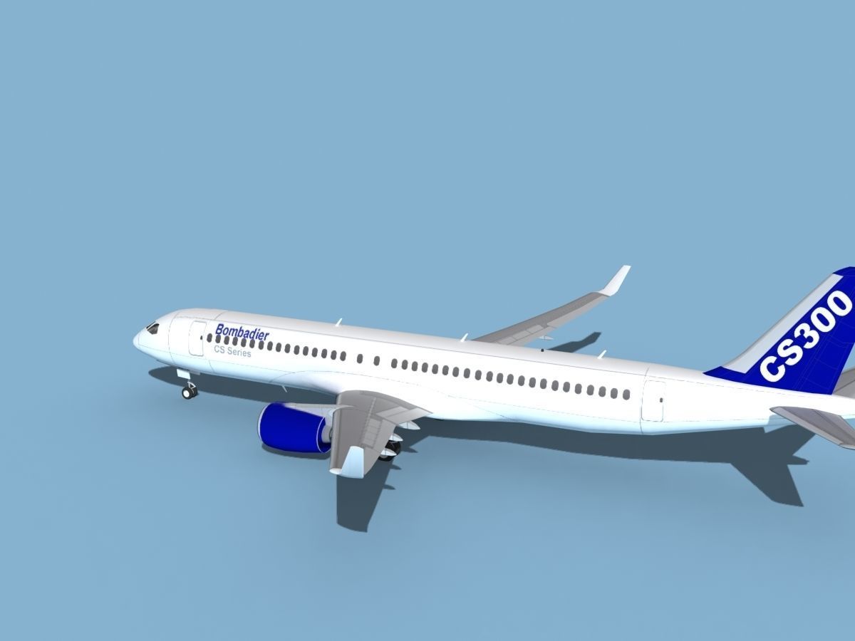 Bombardier CS300 3D model_8