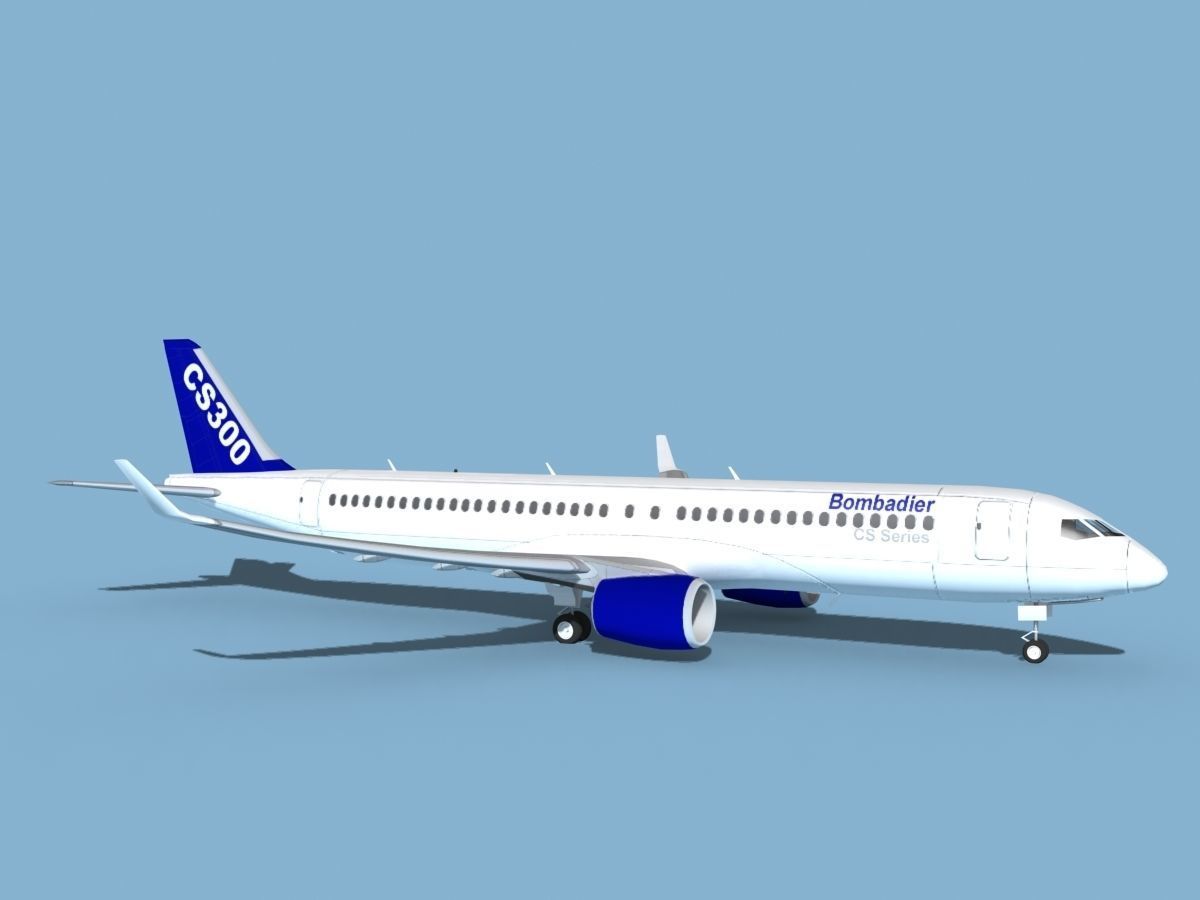 Bombardier CS300 3D model_3