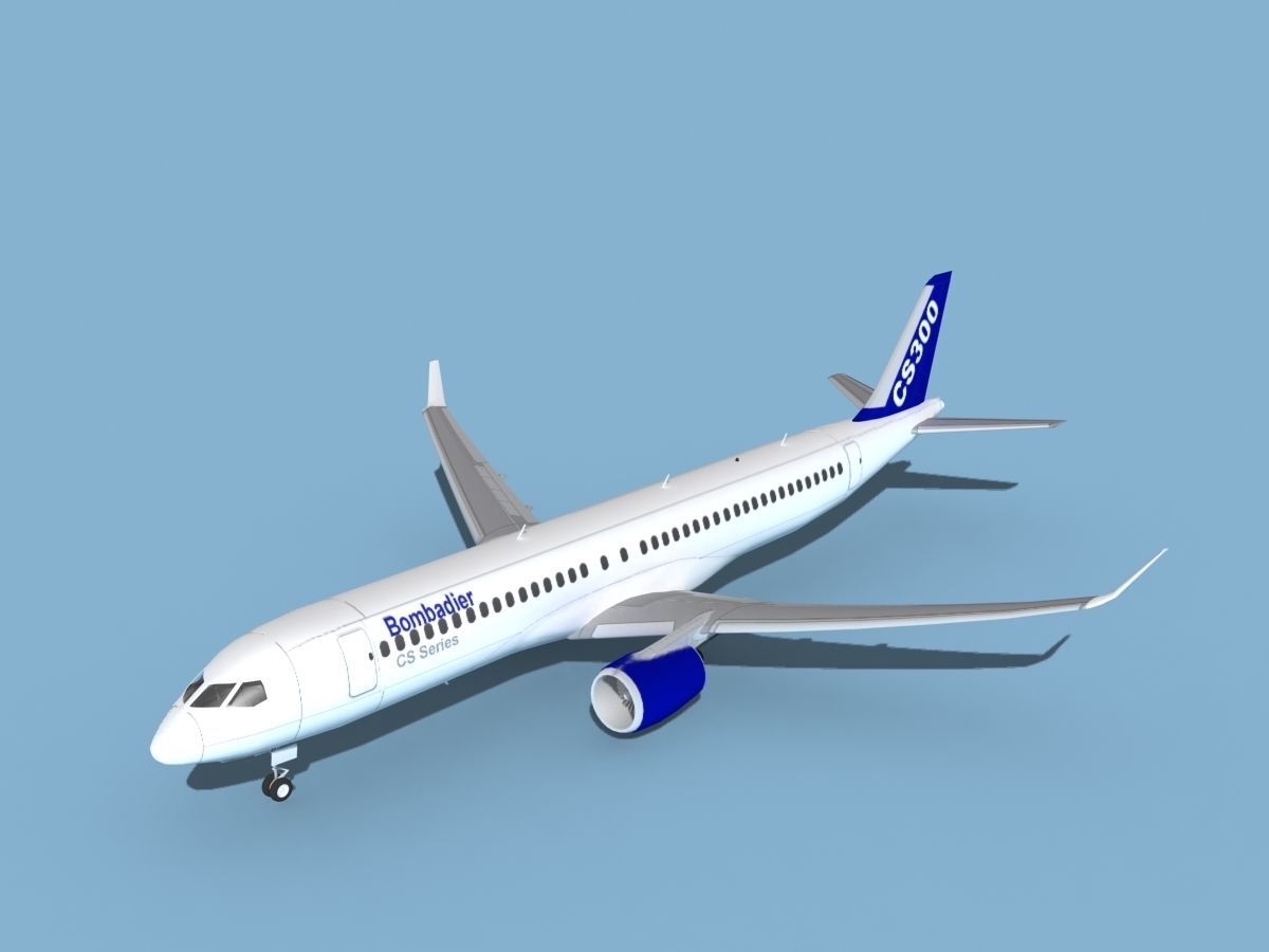 Bombardier CS300 3D model_10
