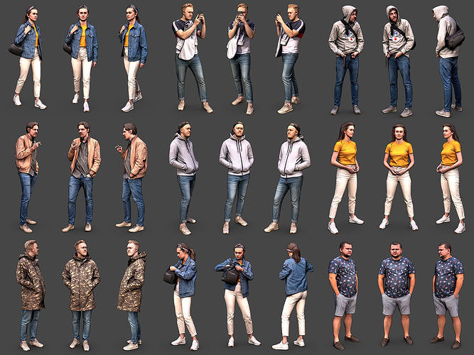 Stylized Characters Volume 1 3D Model Collection