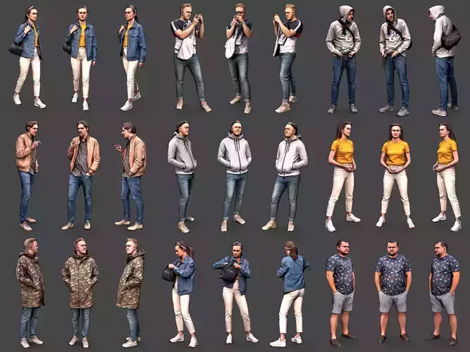 Stylized Characters Volume 1 3D Model Collection
