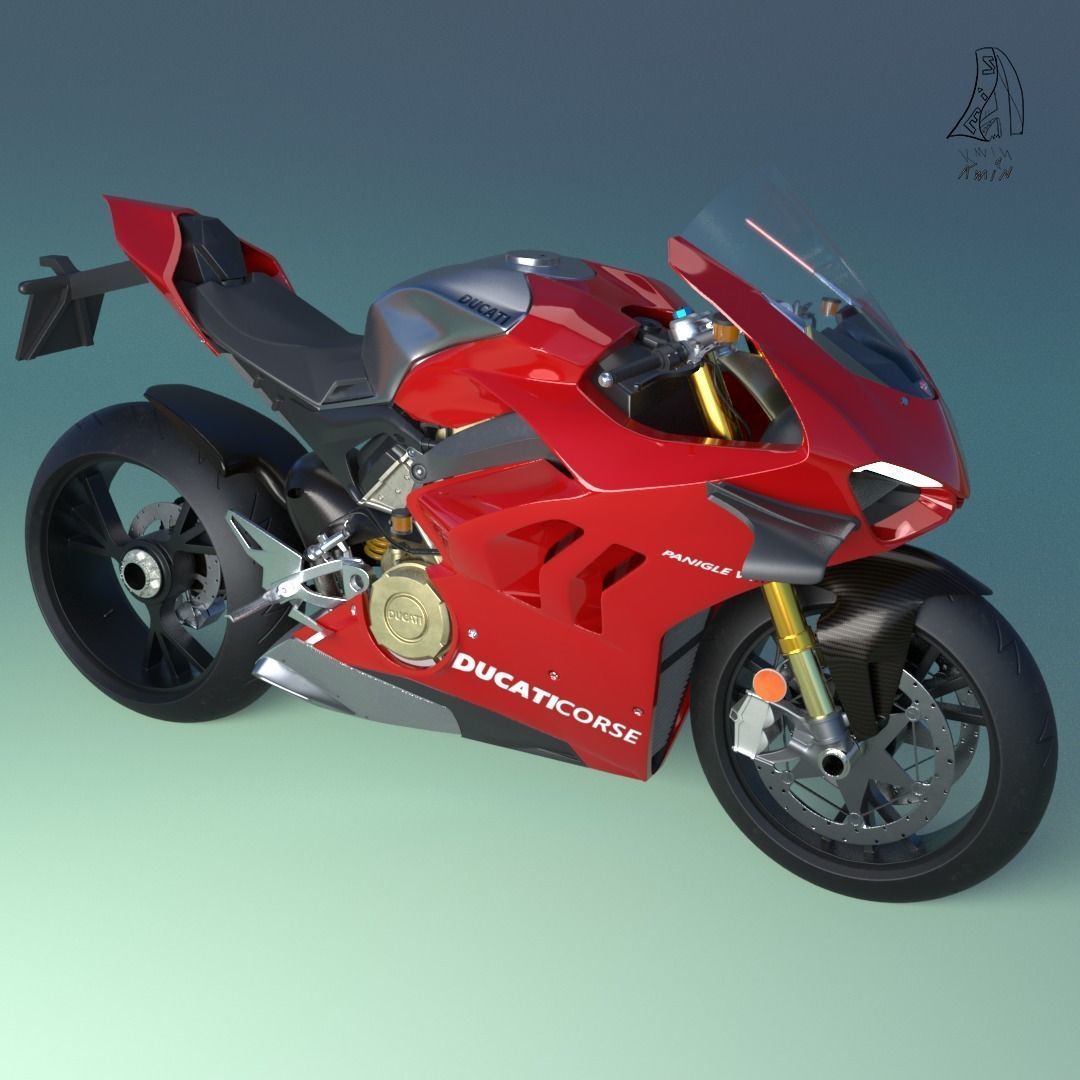 3D model Ducati Panigale V4R VR / AR / low-poly | CGTrader