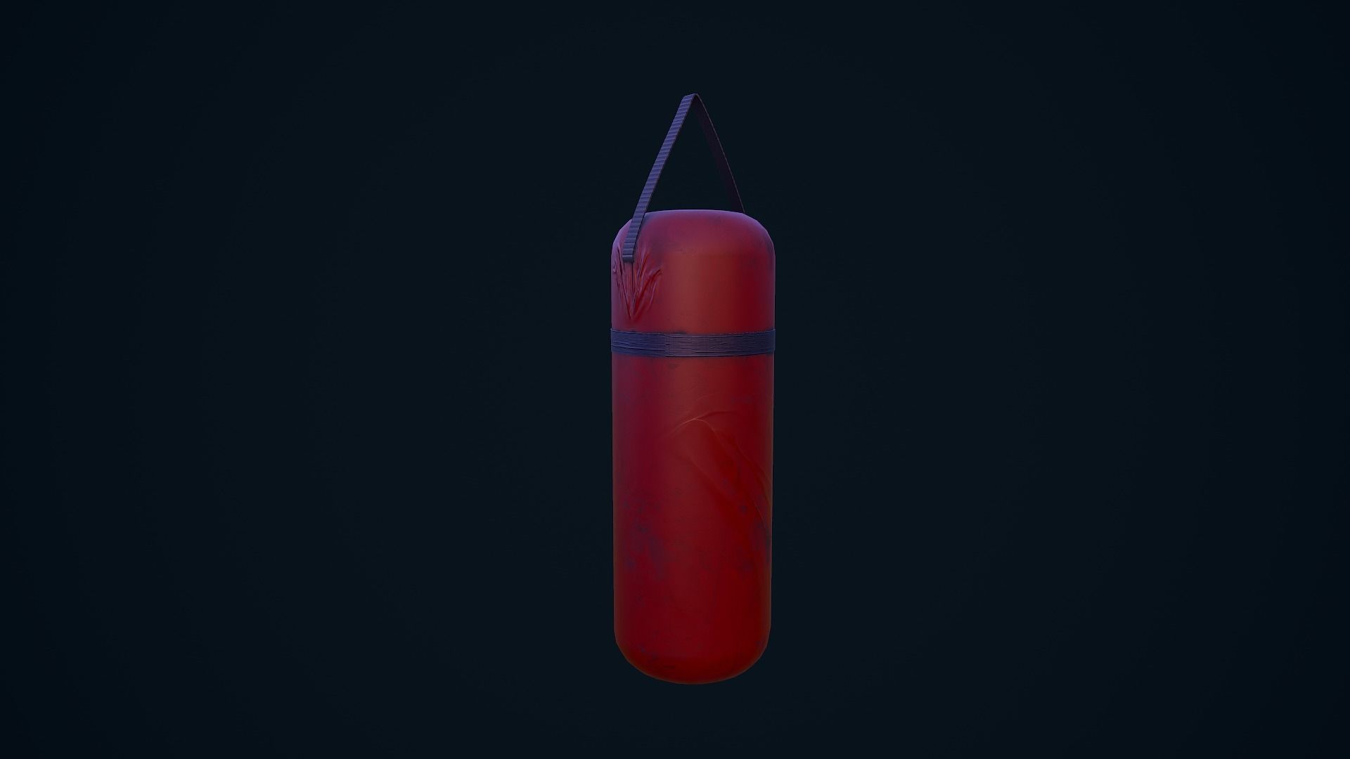 Boxing bag Low-poly 3D model_6