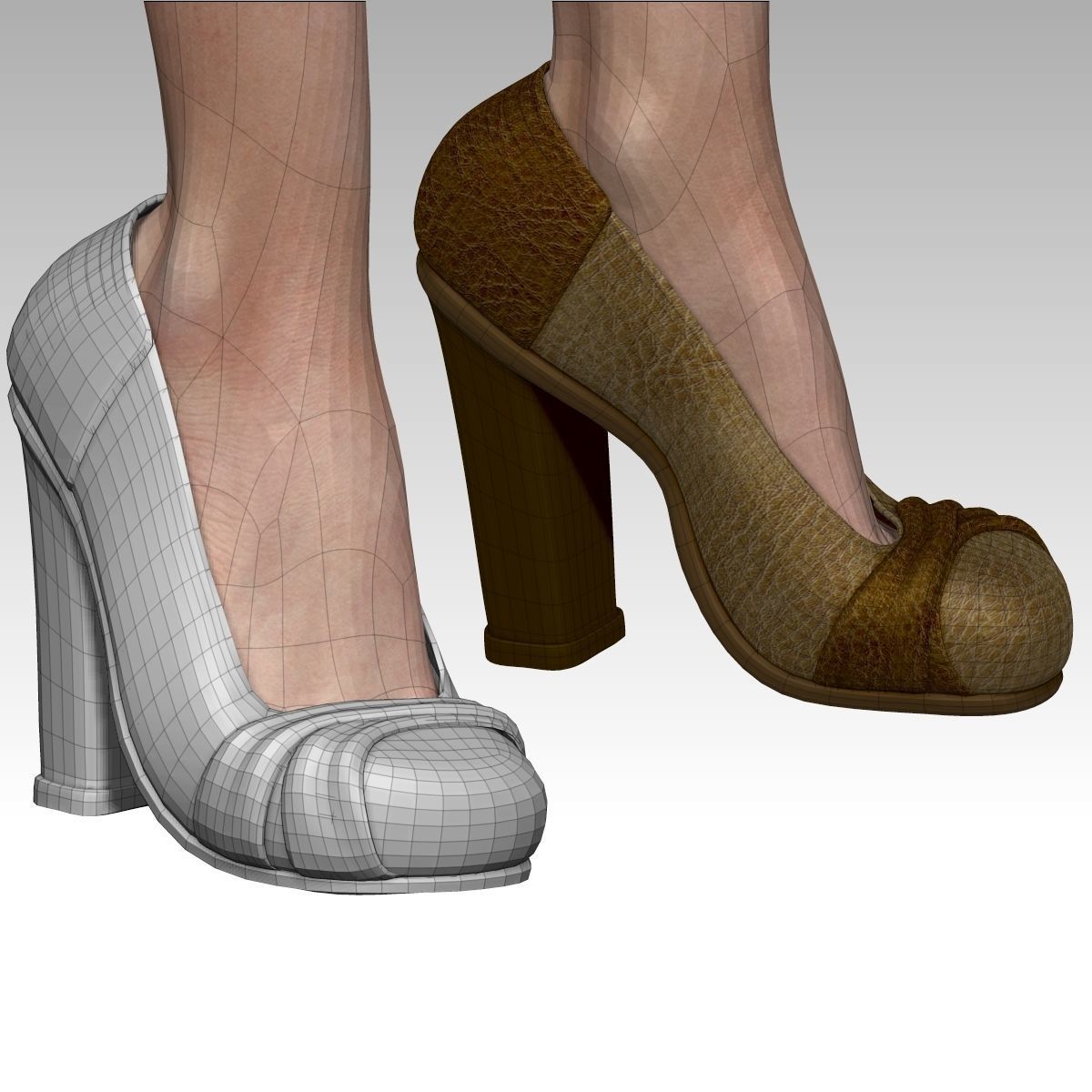  Karina Female Model zbrush Low-poly 3D model_39