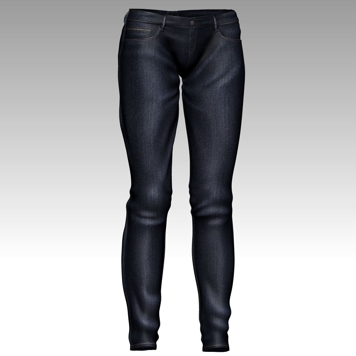  Karina Female Model zbrush Low-poly 3D model_23