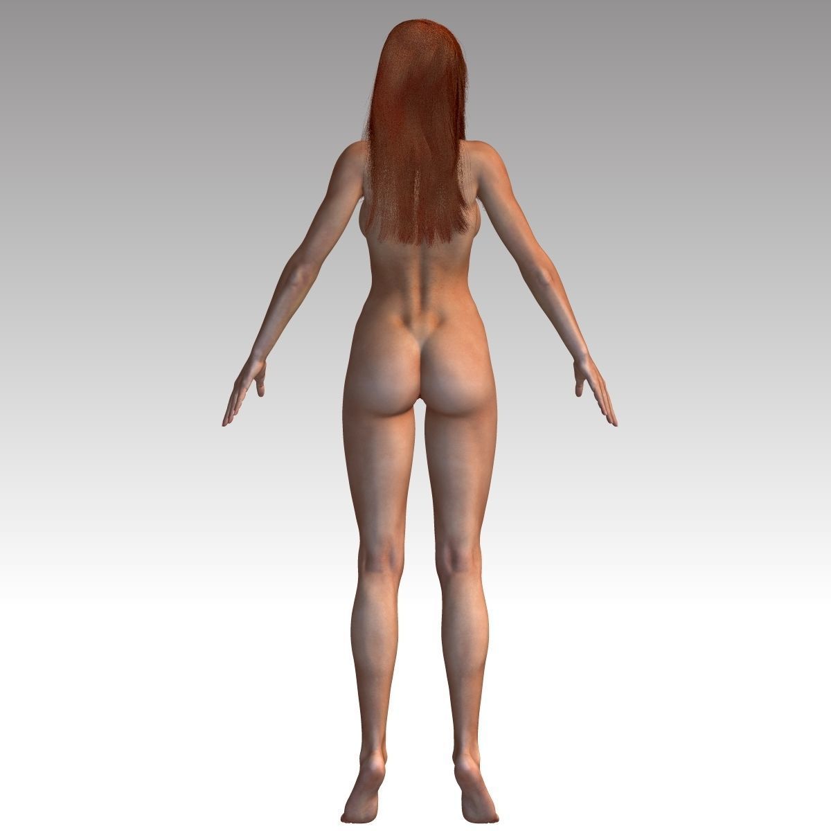  Karina Female Model zbrush Low-poly 3D model_10