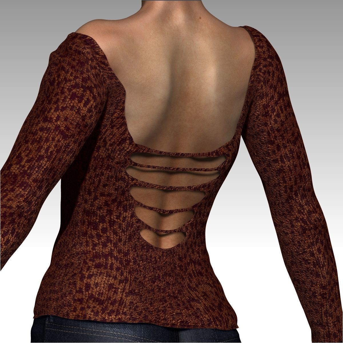  Karina Female Model zbrush Low-poly 3D model_38