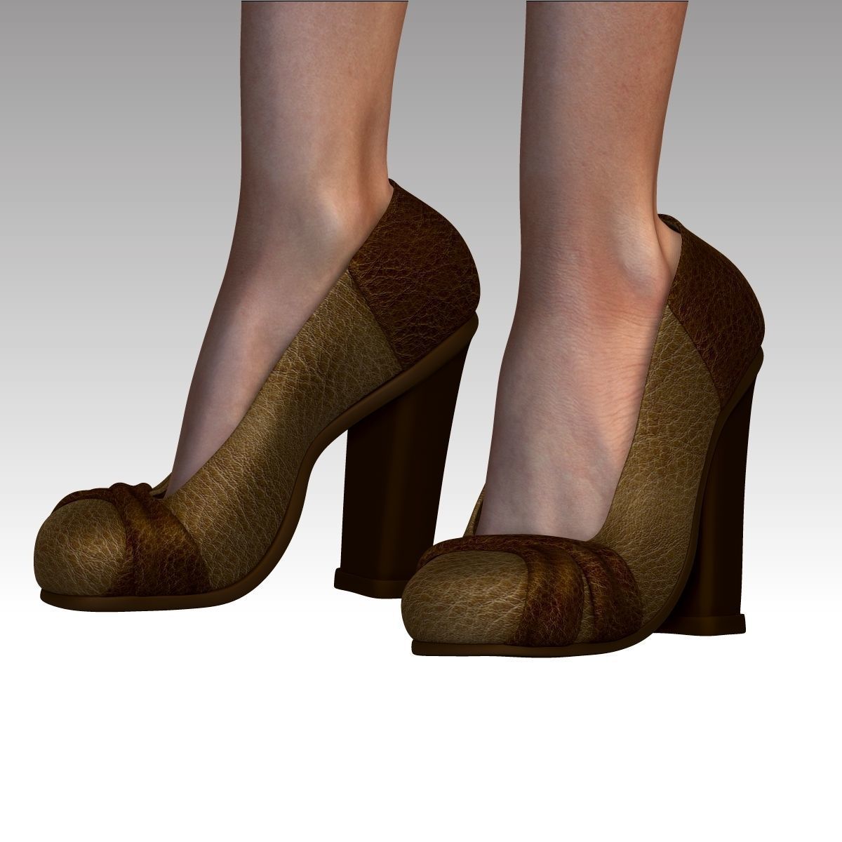  Karina Female Model zbrush Low-poly 3D model_9