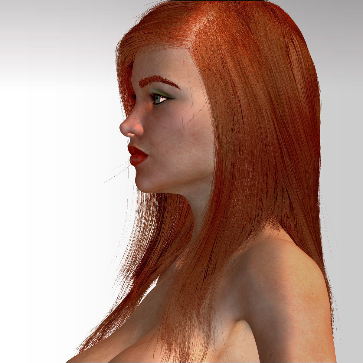  Karina Female Model zbrush Low-poly 3D model_12