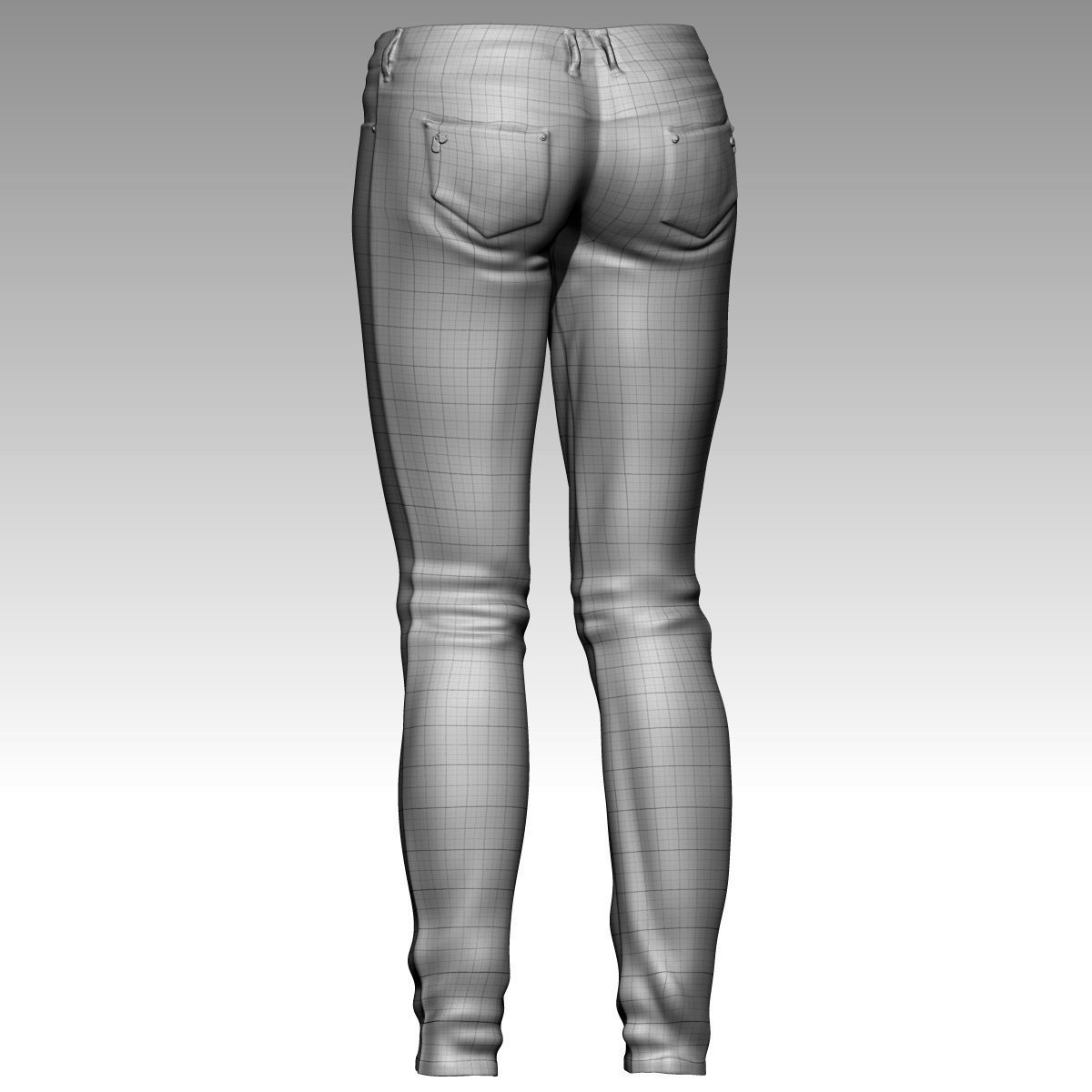  Karina Female Model zbrush Low-poly 3D model_34