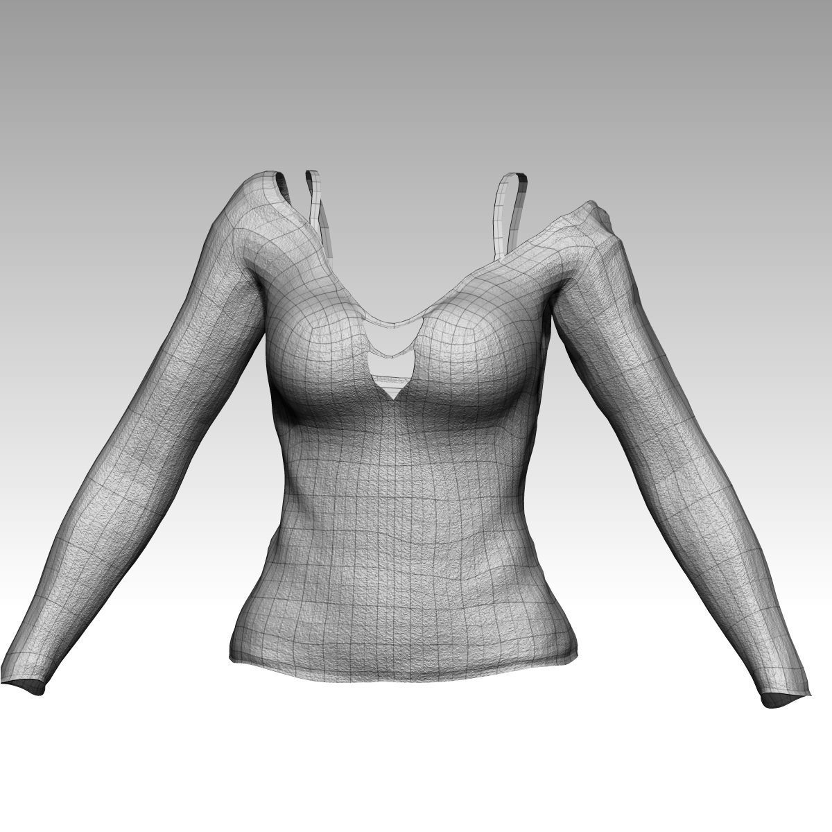  Karina Female Model zbrush Low-poly 3D model_29