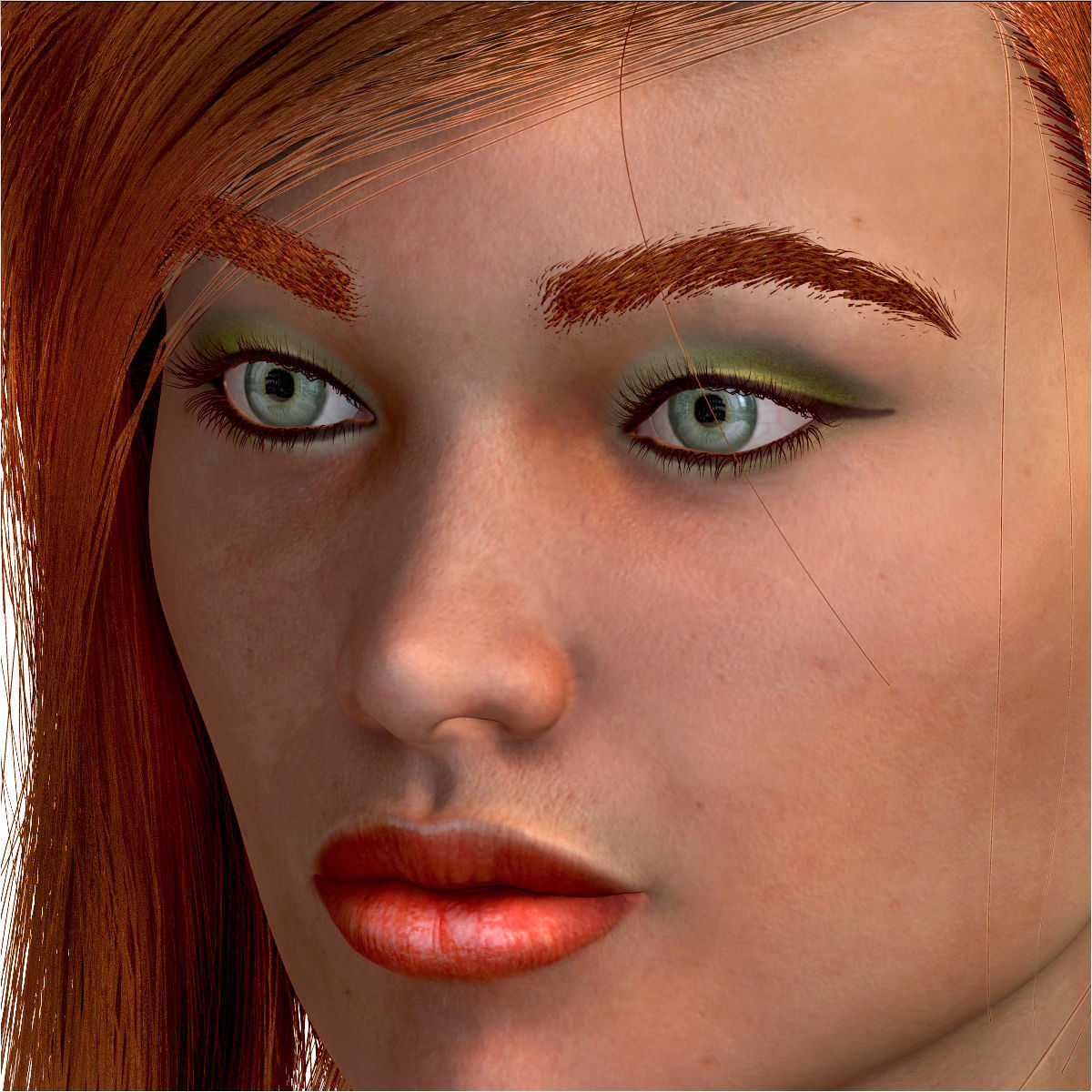  Karina Female Model zbrush Low-poly 3D model_2