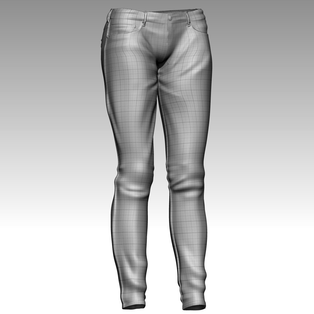  Karina Female Model zbrush Low-poly 3D model_32