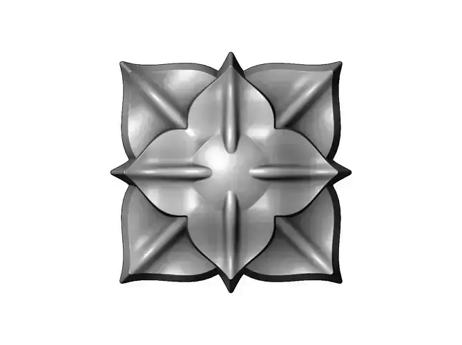 4 Leaf Cruciform Corola Flower Rosette 