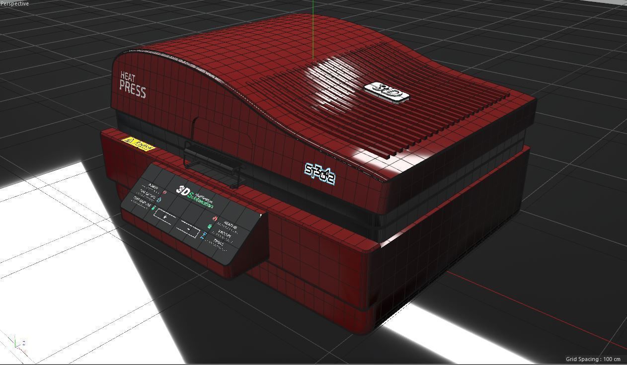 ST 3042 HEAT PRESS 3D MODEL   PBR    SUBLIMATION 3D model_6
