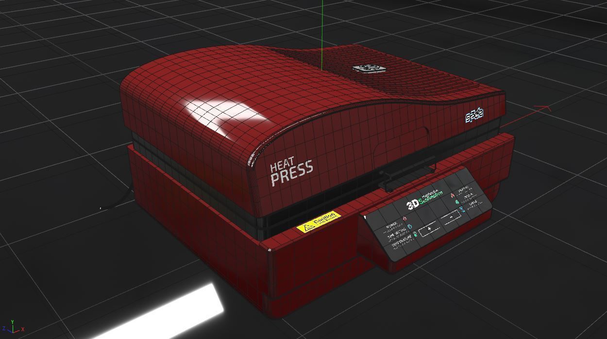 ST 3042 HEAT PRESS 3D MODEL   PBR    SUBLIMATION 3D model_5