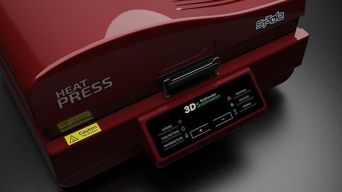 ST 3042 HEAT PRESS 3D MODEL   PBR    SUBLIMATION 3D model