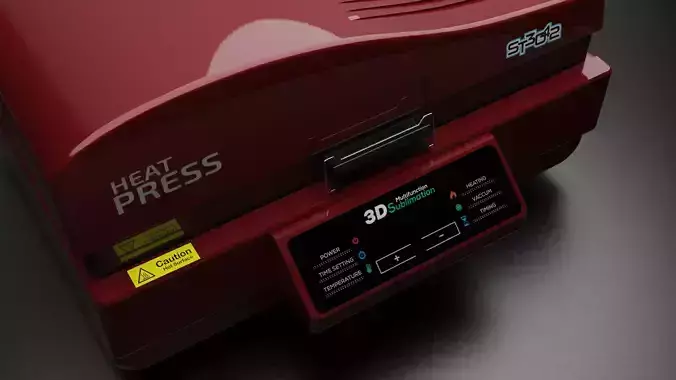 ST 3042 HEAT PRESS 3D MODEL   PBR    SUBLIMATION 3D model