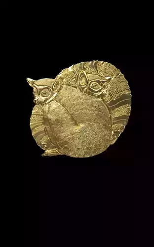 Lemur gold owl 3D print model