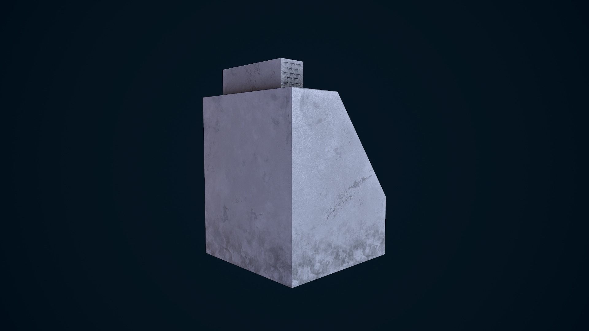 Ice Machine Low-poly 3D model_8