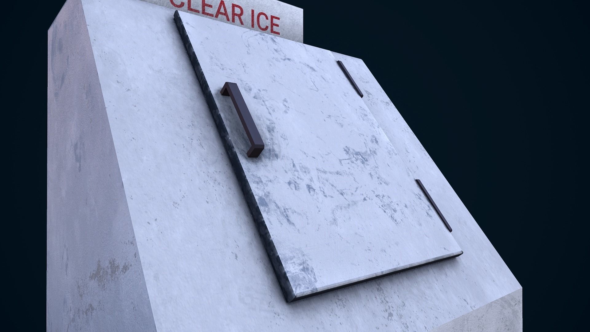 Ice Machine Low-poly 3D model_14