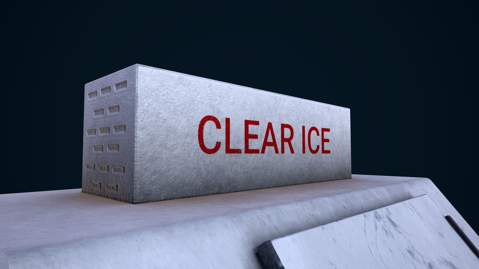 Ice Machine Low-poly 3D model_13