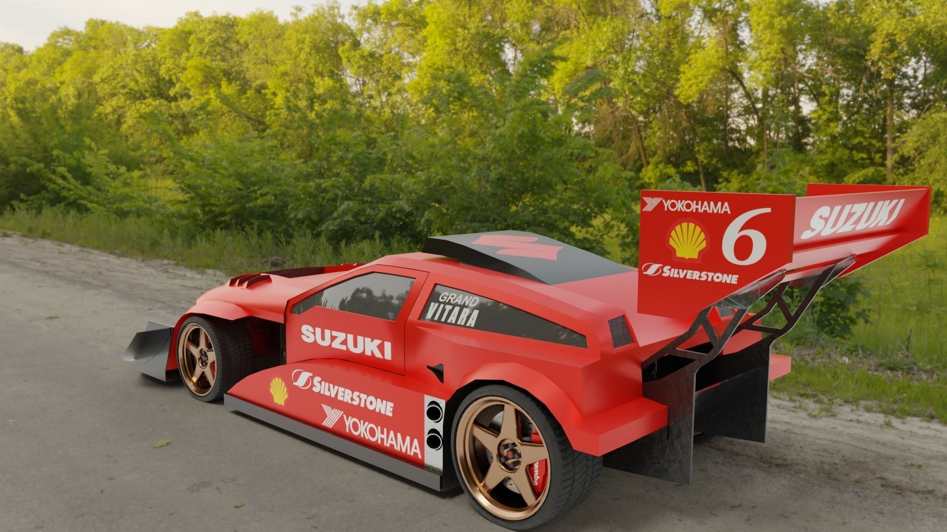 Suzuki Escudo Grand Vitara Low-Poly 3D Model Free low-poly 3D model_1