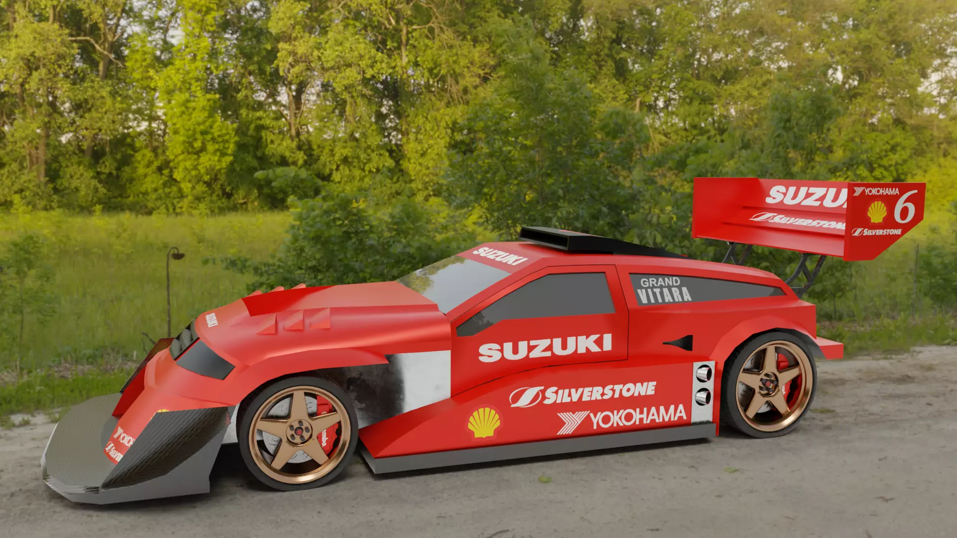 Suzuki Escudo Grand Vitara Low-Poly 3D Model Free low-poly 3D model_0