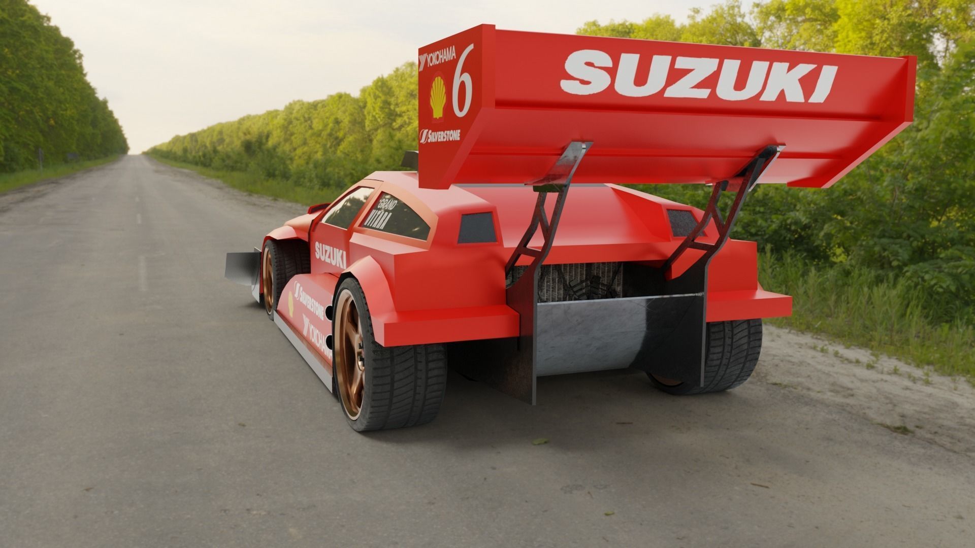 Suzuki Escudo Grand Vitara Low-Poly 3D Model Free low-poly 3D model_2