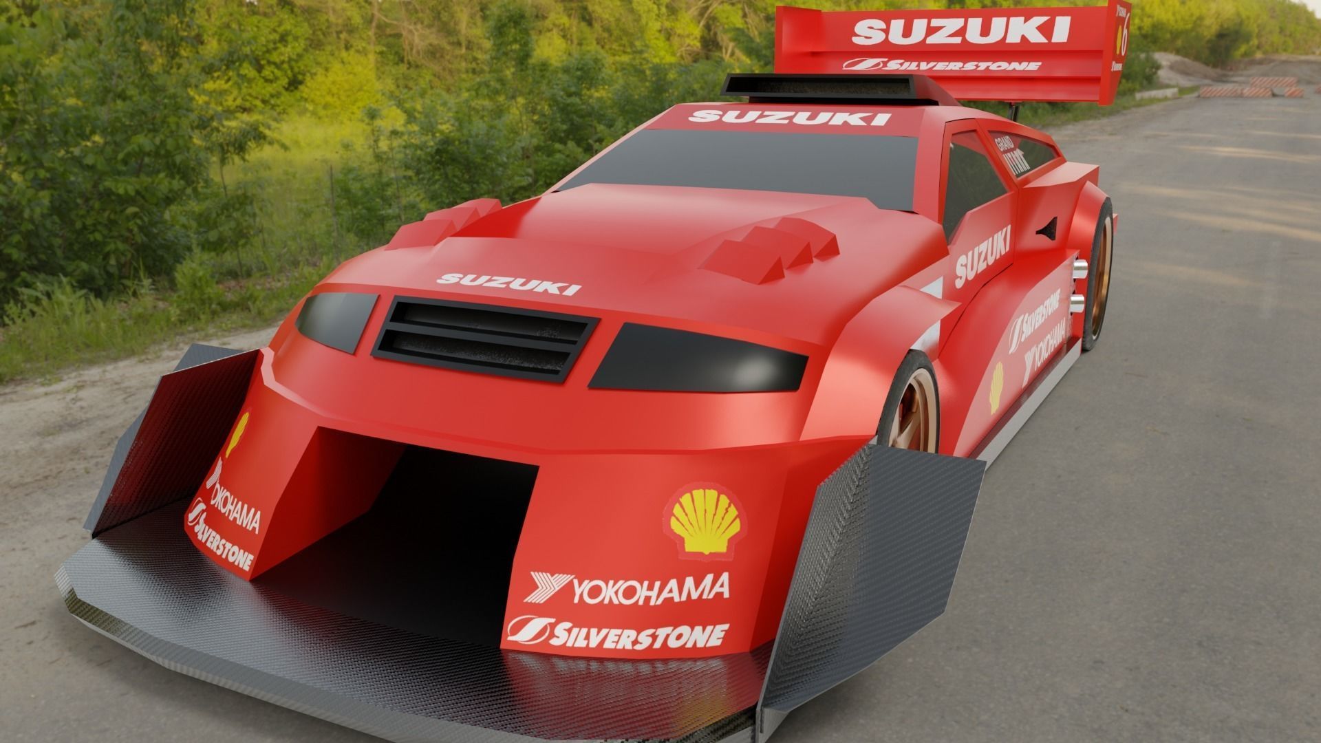 Suzuki Escudo Grand Vitara Low-Poly 3D Model Free low-poly 3D model_4