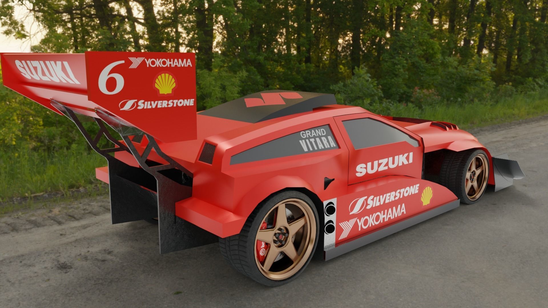 Suzuki Escudo Grand Vitara Low-Poly 3D Model Free low-poly 3D model_3