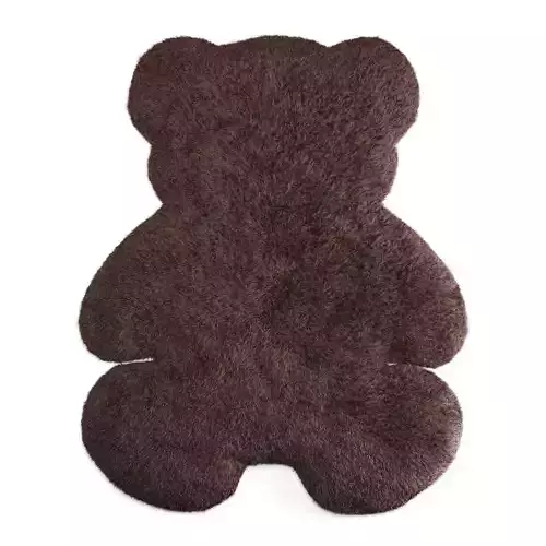 Bear Shaped Wool Carpet