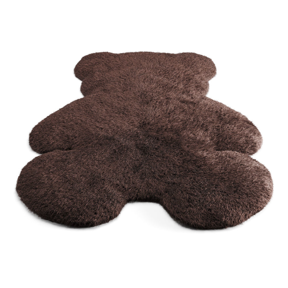 Bear Shaped Wool Carpet 3D model_3