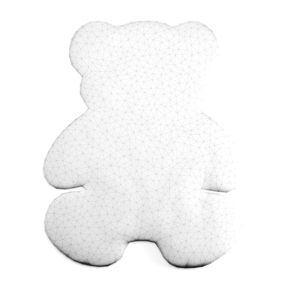 Bear Shaped Wool Carpet 3D model_5