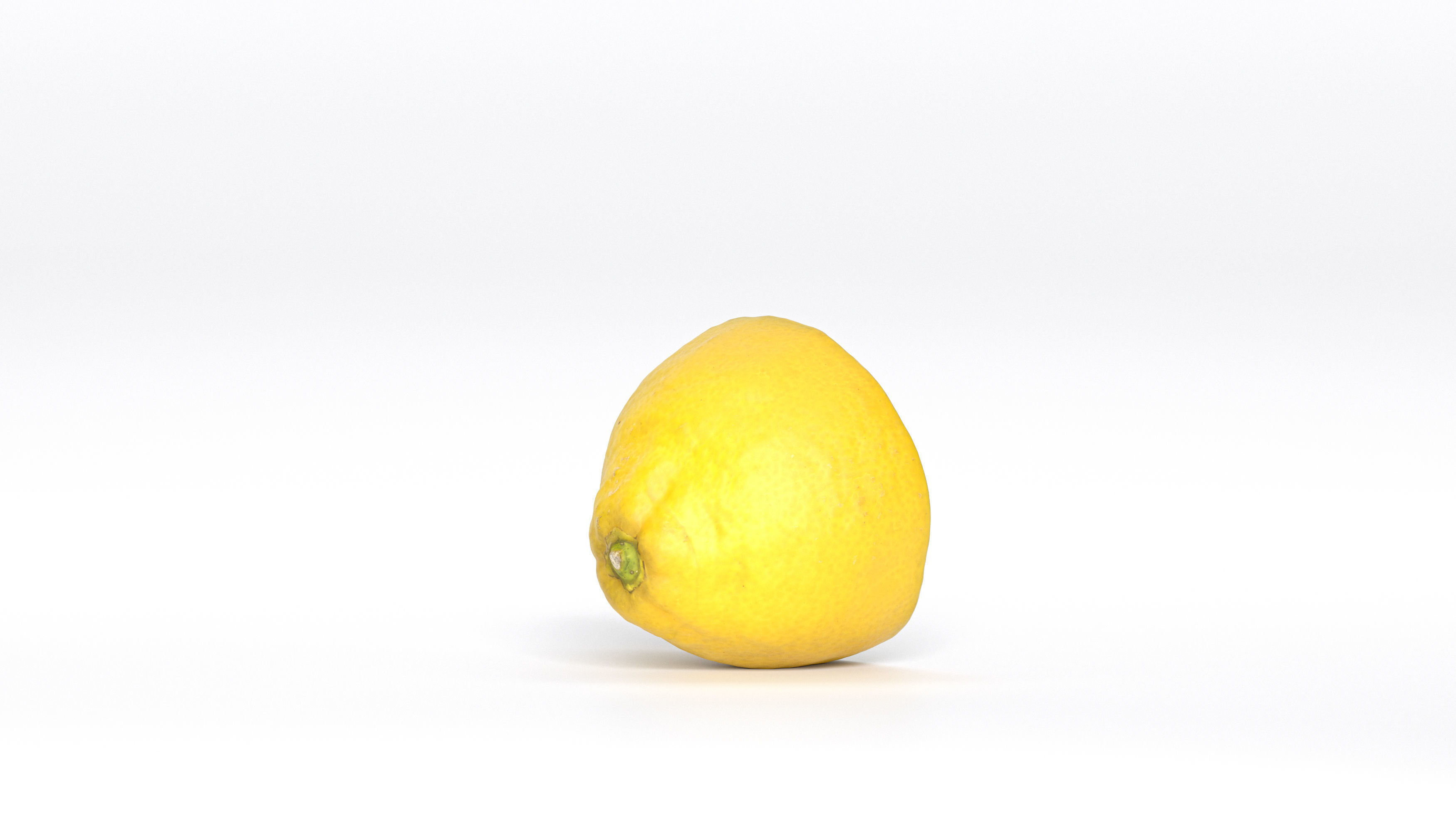 Lemon Fruit Photoscan Low-poly 3D model_6
