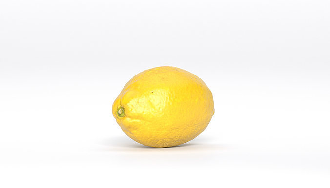 Lemon Fruit Photoscan Low-poly 3D model 2