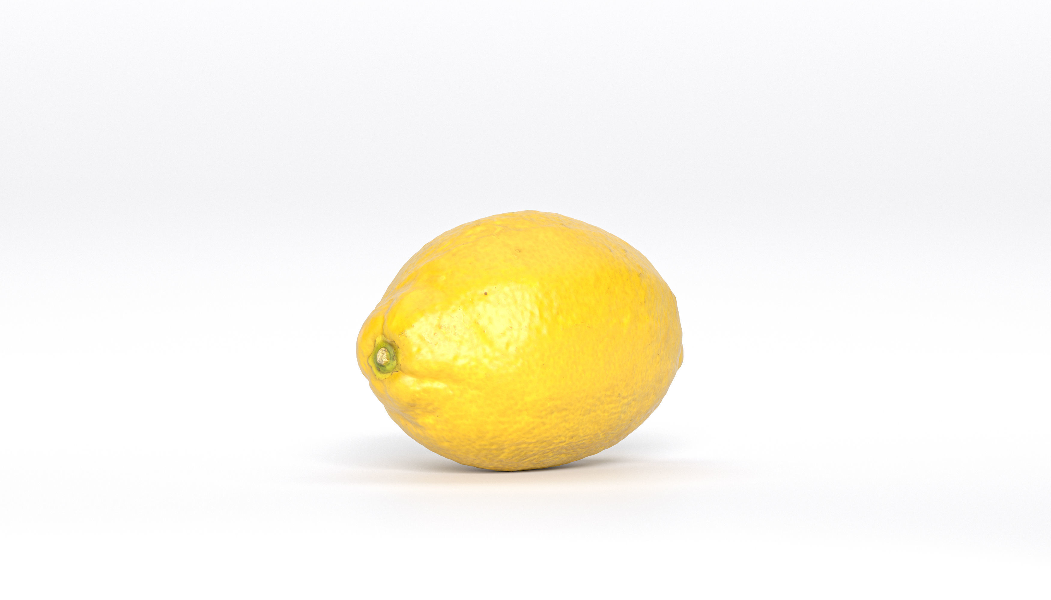 Lemon Fruit Photoscan Low-poly 3D model_1