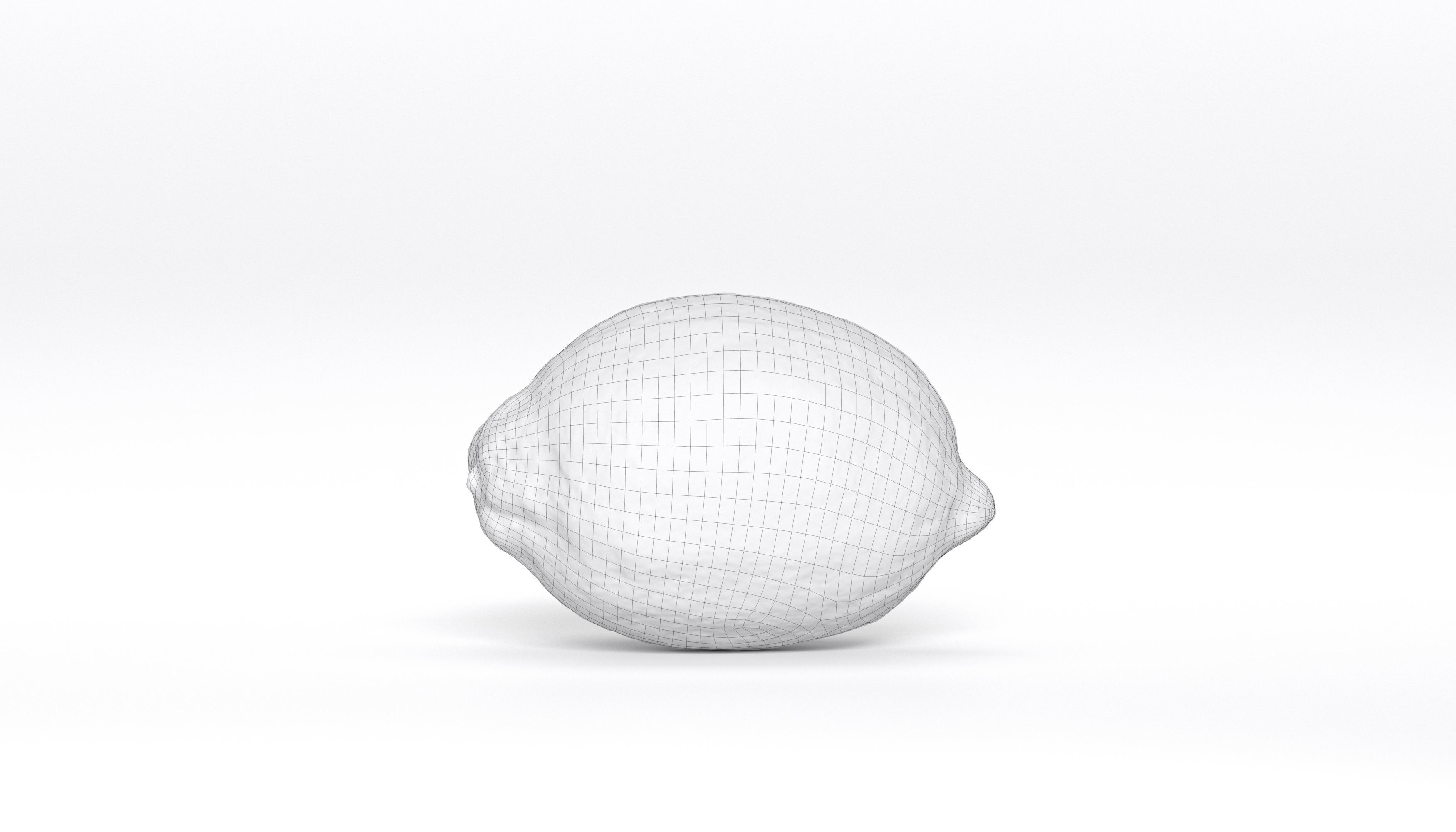 Lemon Fruit Photoscan Low-poly 3D model_4