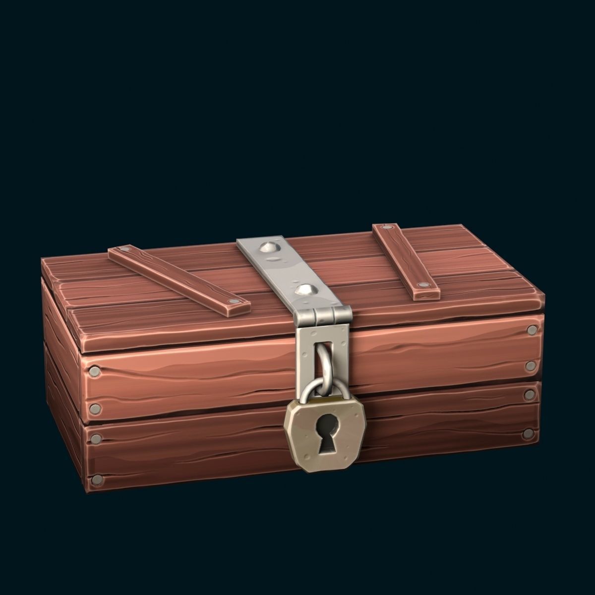 Stylized set island with palm trees and campfire Low-poly 3D model_15