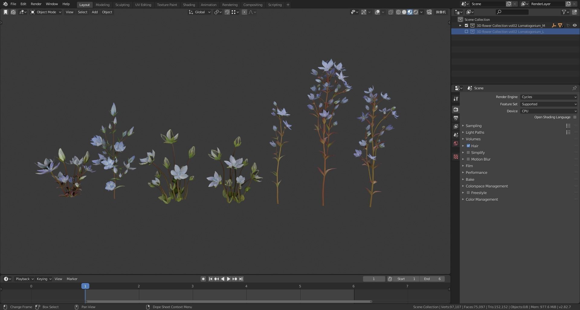 Lomatogonium Collection vol02  3D model_3