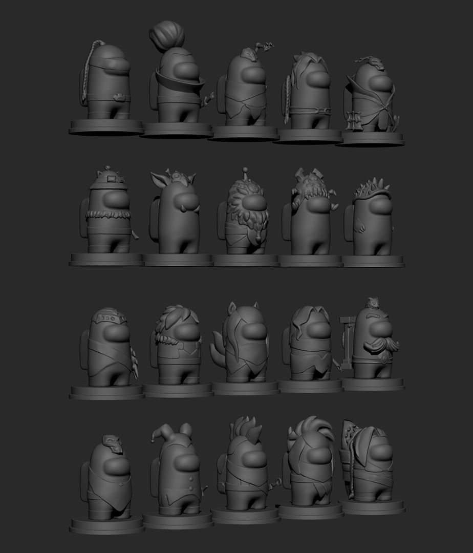 Among us- League of Legends pack 3D print model_2