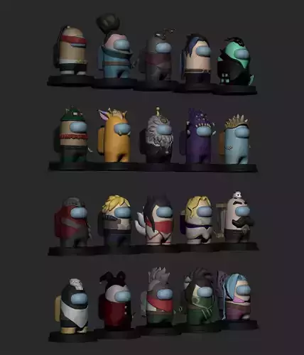 Among us- League of Legends pack 3D print model