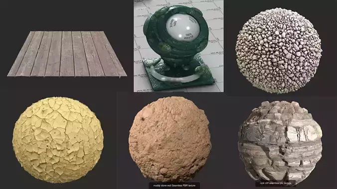 5 Pbr Textures ball Texture