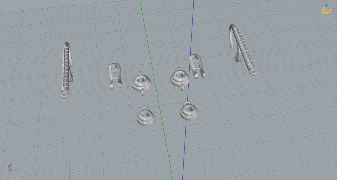 Ring and Earrings 119 3D print model_10