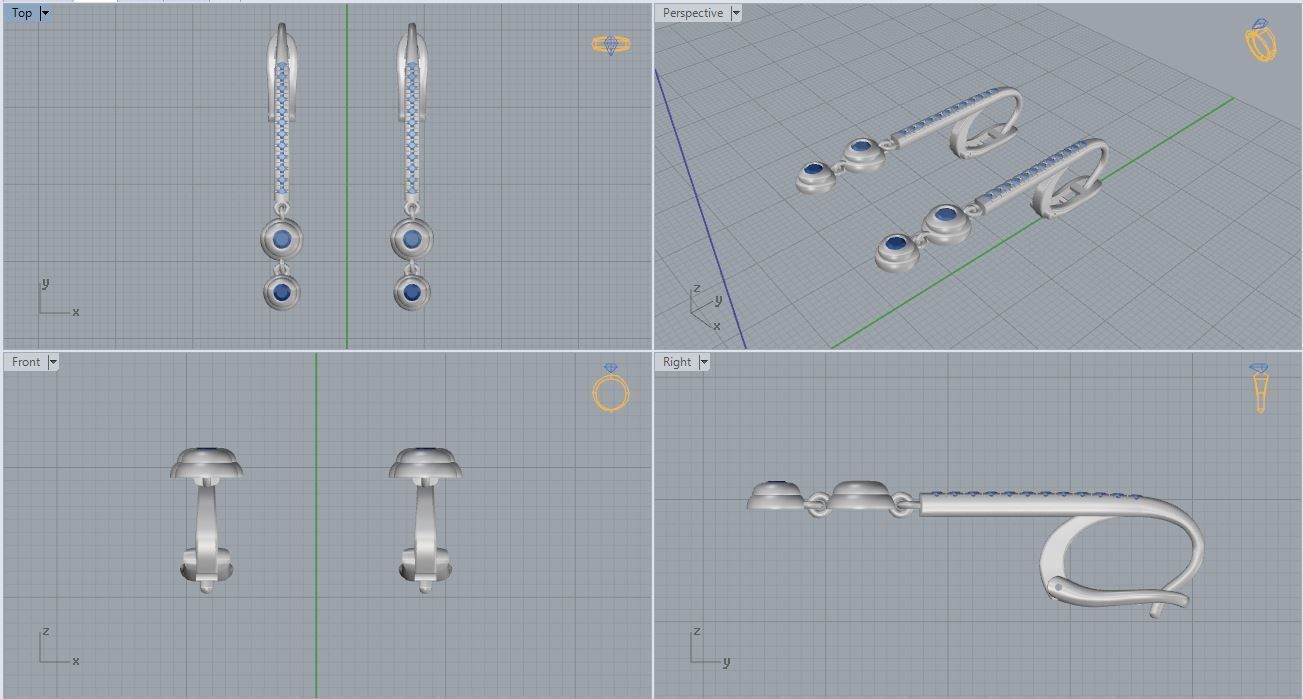 Ring and Earrings 119 3D print model_18