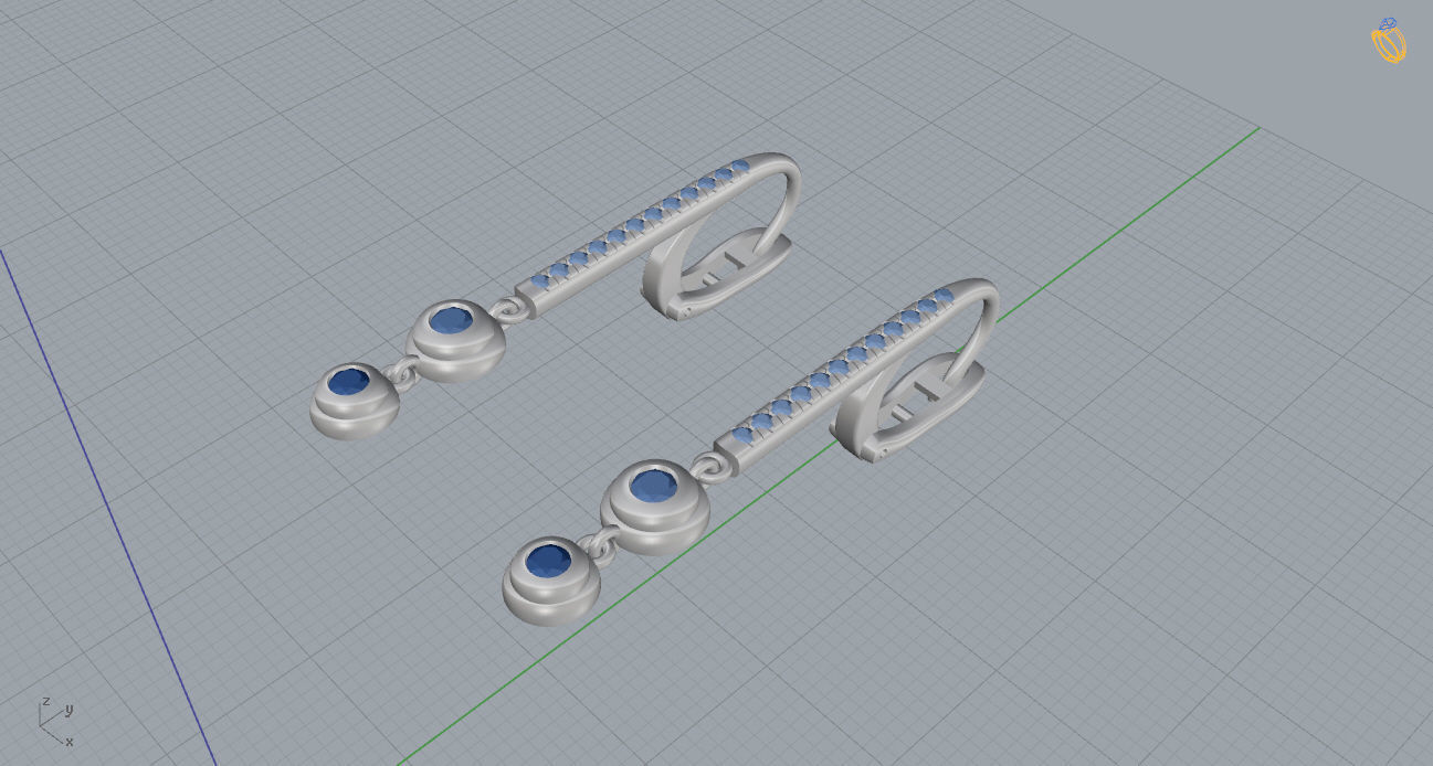 Ring and Earrings 119 3D print model_17