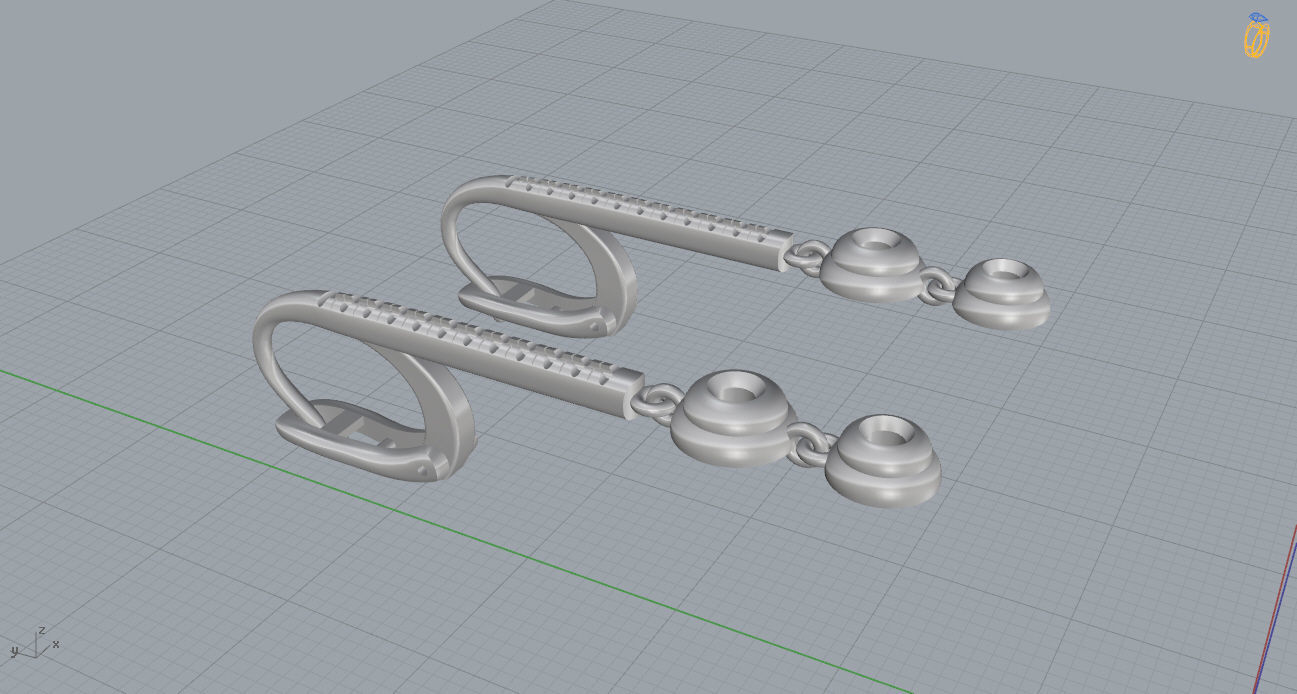 Ring and Earrings 119 3D print model_9