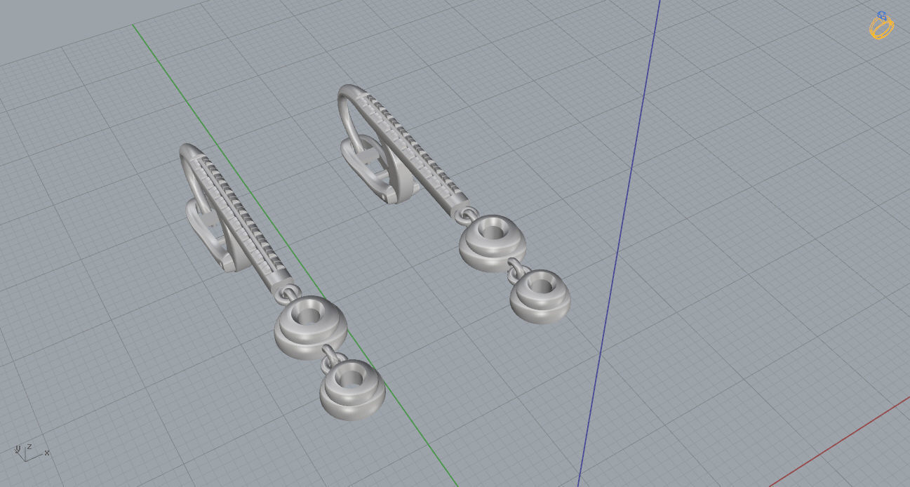 Ring and Earrings 119 3D print model_7
