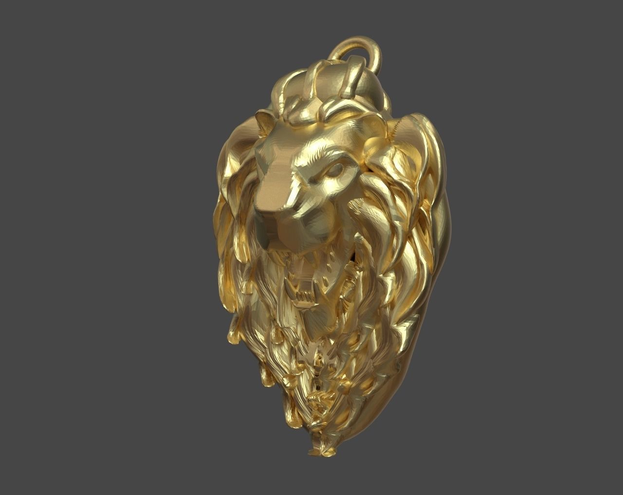 Lion King Pendant 3D print model_2